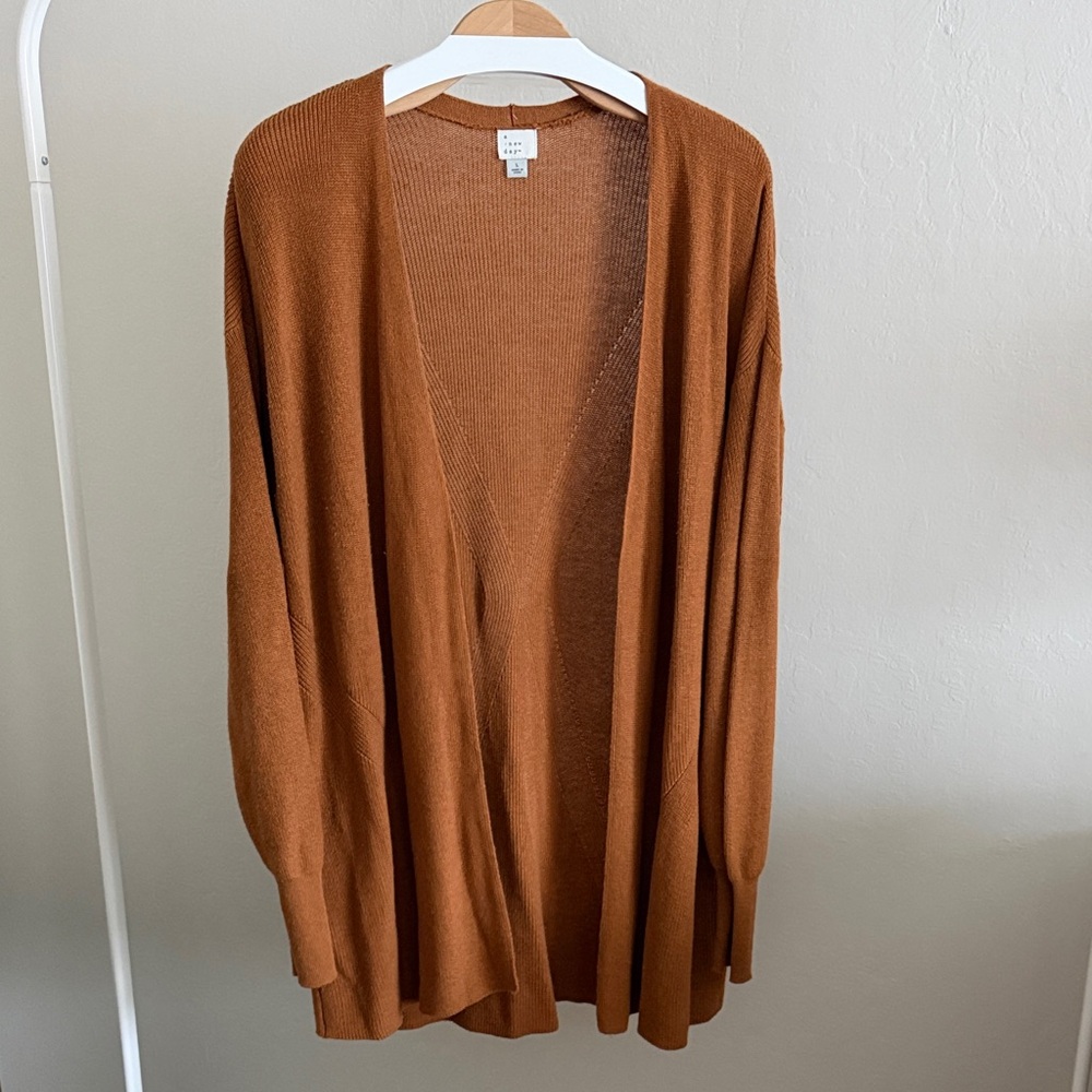 Open Front Long Knit Cardigan